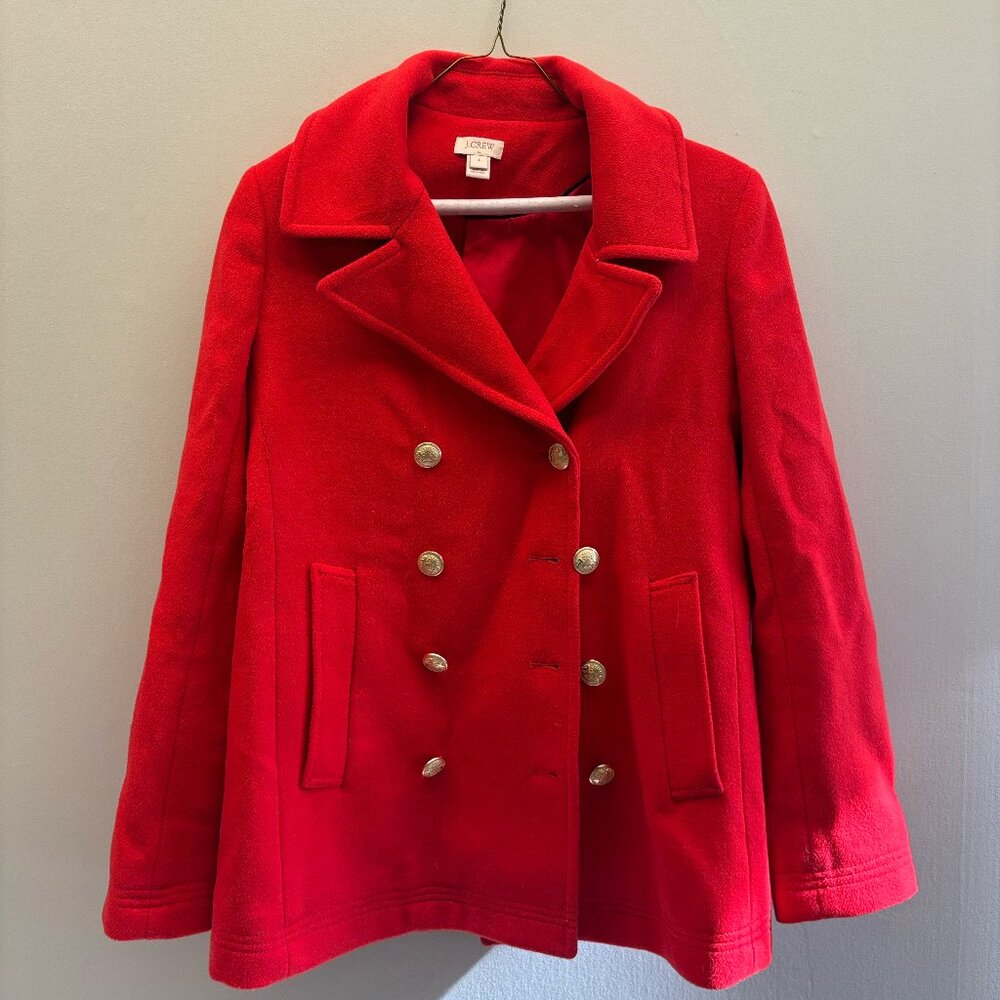 JCREW RED VELVET JACKET